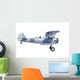 Biplane isolated Wall Mural