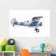 Biplane isolated Wall Mural