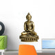 Bronze Sculpture of Buddha on Display Wall Decal