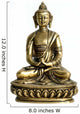 Bronze Sculpture of Buddha on Display Wall Decal