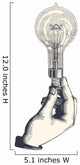 Main Tenant Une Ampoule Wall Decal