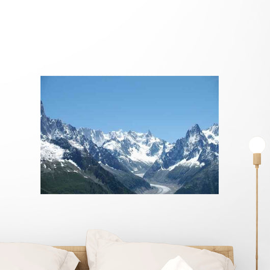 Glacier from Mont Blanc Wall Decal
