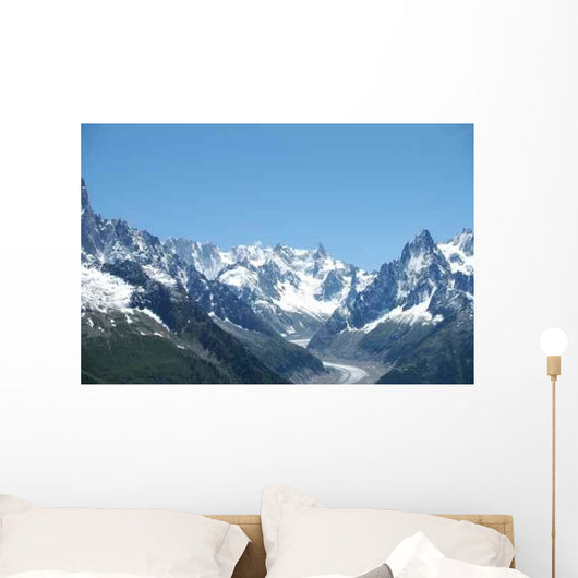 Glacier from Mont Blanc Wall Decal
