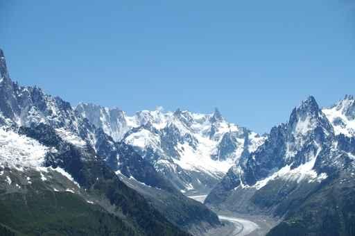 Glacier from Mont Blanc Wall Decal