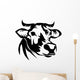 head of cow Wall Decal