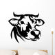head of cow Wall Decal