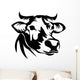 head of cow Wall Decal
