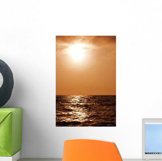 Beautiful Sunset above Surface Wall Decal
