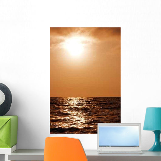 Beautiful Sunset above Surface Wall Decal