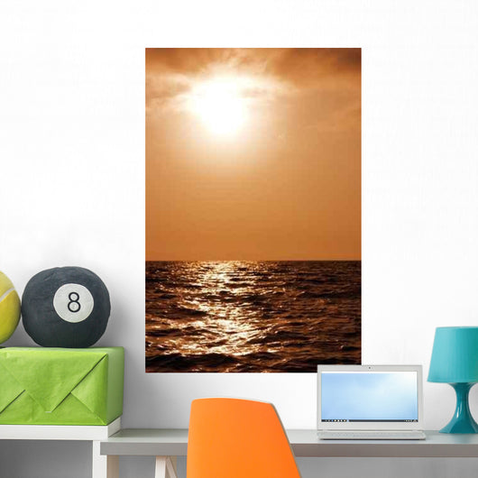 Beautiful Sunset above Surface Wall Decal
