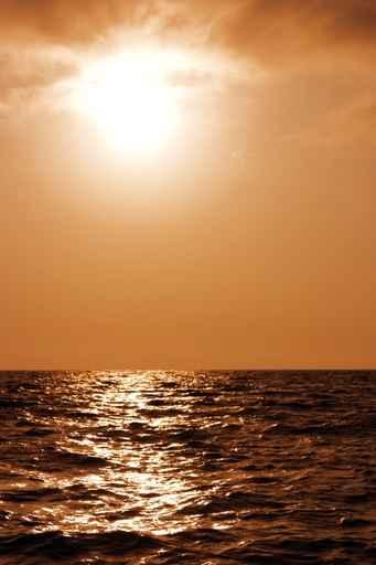 Beautiful Sunset above Surface Wall Decal