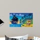 Pirate Theme with Treasure Chest 5 Wall Mural