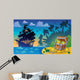 Pirate Theme with Treasure Chest 5 Wall Mural