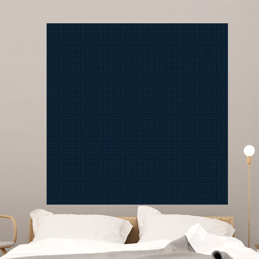 Seamless Dark Blue Wall Decal