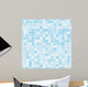 Seamless Pattern with Blue Wall Decal