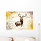 Antique Stag Art Drawing Wall Decal