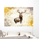 Antique Stag Art Drawing Wall Decal