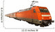 German Train Isolated on White Background 