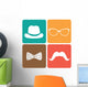 Hipster design Wall Mural