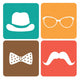Hipster design Wall Mural