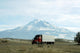 Semi truck going fast on interstate highway 