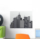 Black and White City Skyline 