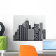 Black and White City Skyline 