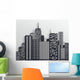 Black and White City Skyline 