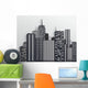 Black and White City Skyline 