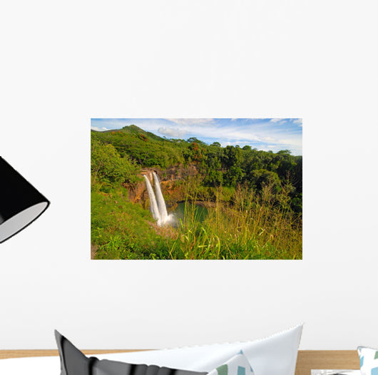 Secluded Waterfall Hawaii Wall Decal