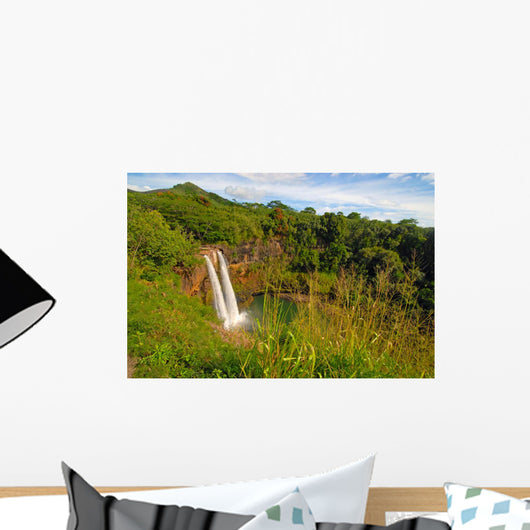 Secluded Waterfall Hawaii Wall Decal