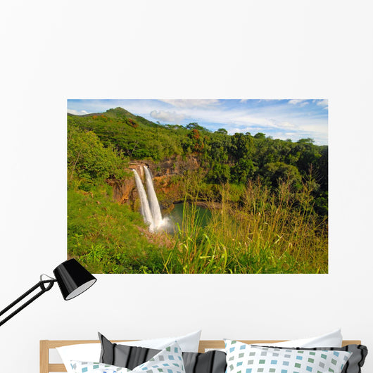 Secluded Waterfall Hawaii Wall Decal