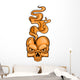 skull with smoke Wall Mural