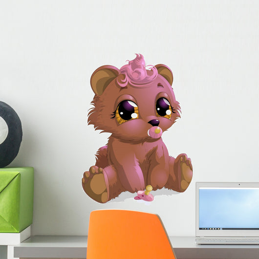 Bear Girl Wall Decal