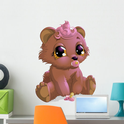 Bear Girl Wall Decal