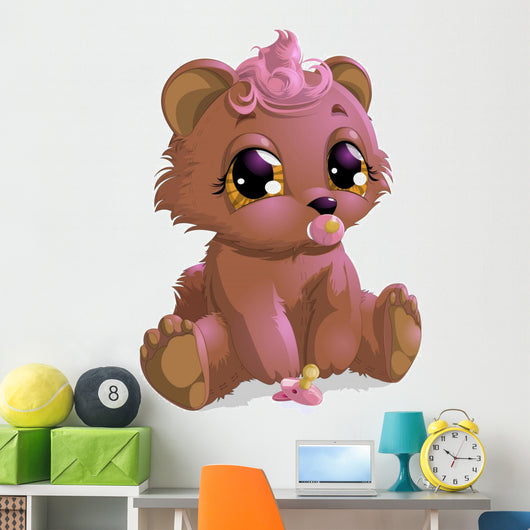 Bear Girl Wall Decal