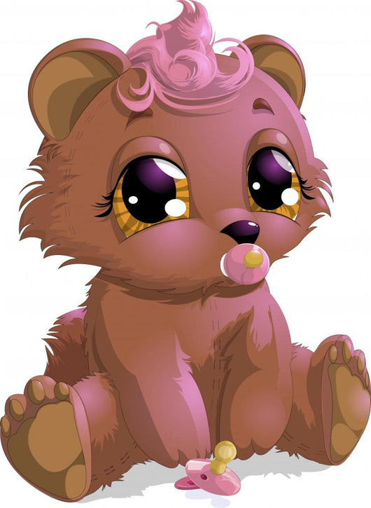 Bear Girl Wall Decal