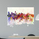 Liverpool Skyline in Watercolor Background 