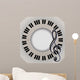 musical card with trefle clef and fingerboard Wall Decal