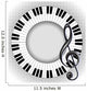 musical card with trefle clef and fingerboard Wall Decal