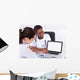 Dentist Showing Laptop Patient Wall Decal