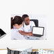 Dentist Showing Laptop Patient Wall Decal