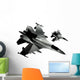Fighter Jets Isolated Wall Mural