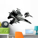 Fighter Jets Isolated Wall Mural