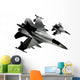 Fighter Jets Isolated Wall Mural