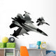 Fighter Jets Isolated Wall Mural