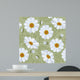 Floral Seamless Pattern Daisy Wall Decal