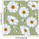Floral Seamless Pattern Daisy Wall Decal