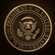 US Golden Presidential Seal Emboss 