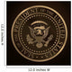 US Golden Presidential Seal Emboss 